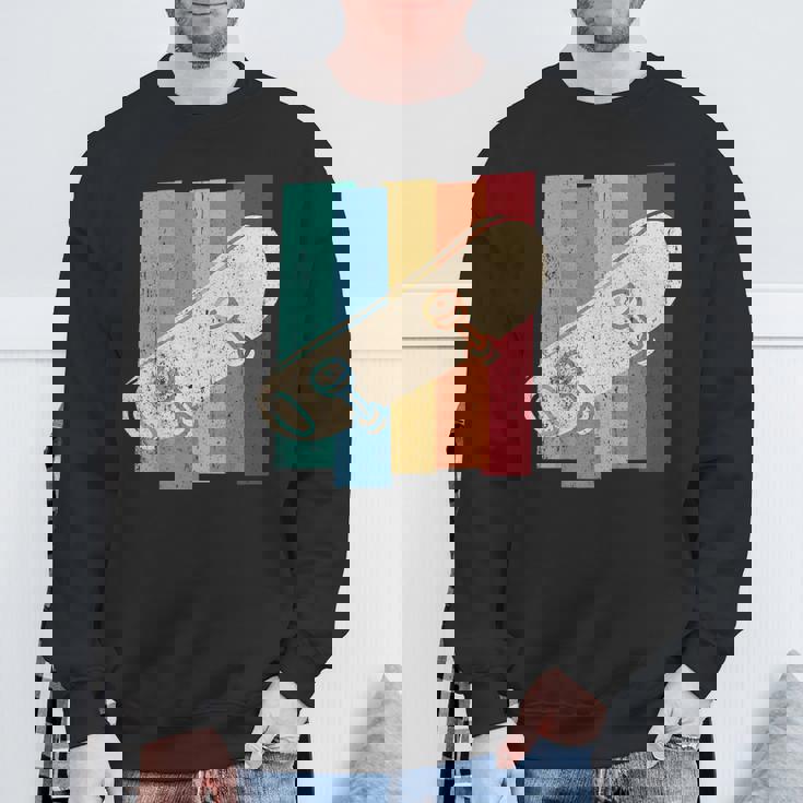 ヴィンテージ レトロ スケート スケートボード スケーター スタント ボーイズ キッズ スウェットシャツ 高齢者への贈り物