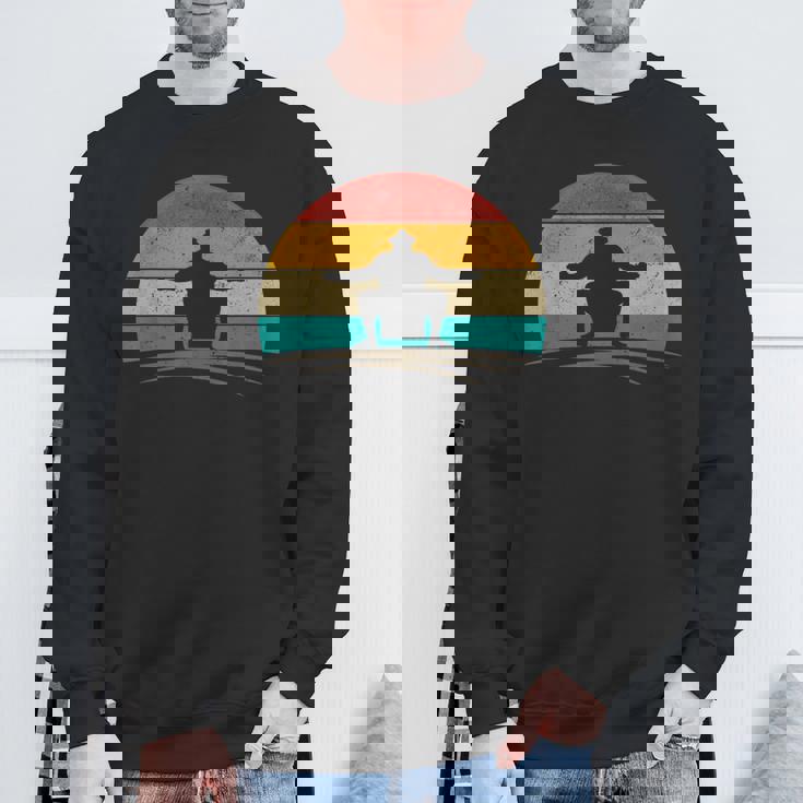 ヴィンテージ 相撲 レスラー レトロ 70年代 アンティーク調 相撲愛好家 スウェットシャツ 高齢者への贈り物