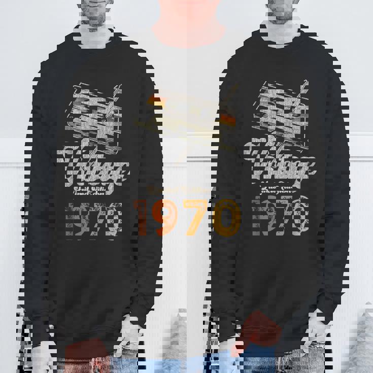 ヴィンテージ1970 カセット・ペンシル 55歳の誕生日 スウェットシャツ 高齢者への贈り物