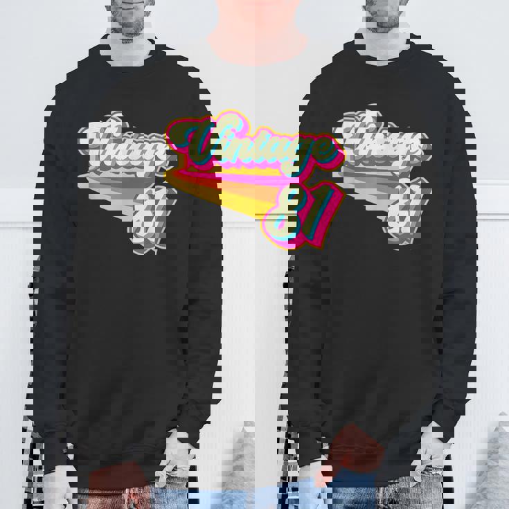 ヴィンテージ1981バブルガム スウェットシャツ 高齢者への贈り物