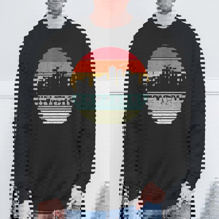 ヴィンテージカワサキスカイラインシルエット スウェットシャツ 高齢者への贈り物