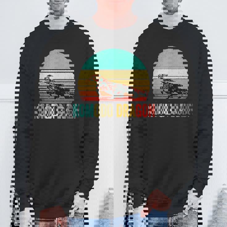 ヴィンテージコモドドラゴンシャツサンセット スウェットシャツ 高齢者への贈り物