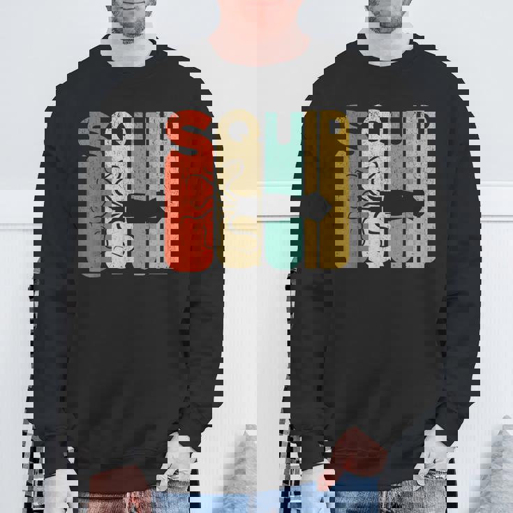 ヴィンテージスタイル イカシルエット 面白いイカシャツ スウェットシャツ 高齢者への贈り物