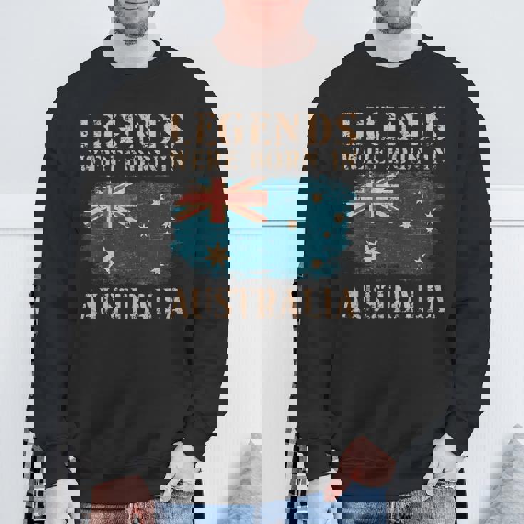 ヴィンテージデザインオーストラリア国旗オーストラリア スウェットシャツ 高齢者への贈り物