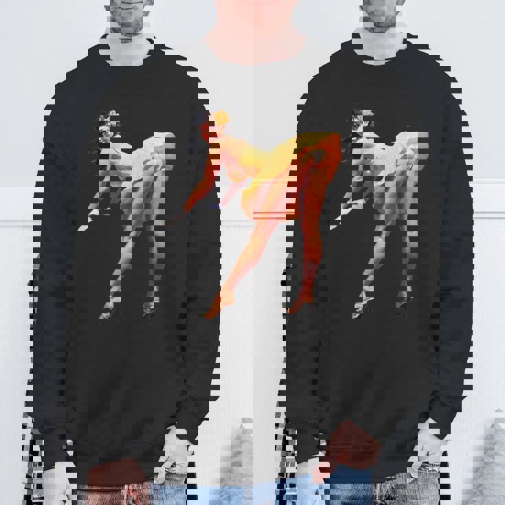 ヴィンテージピンナップガール、セクシードレス。メンズ、レディース。 スウェットシャツ 高齢者への贈り物