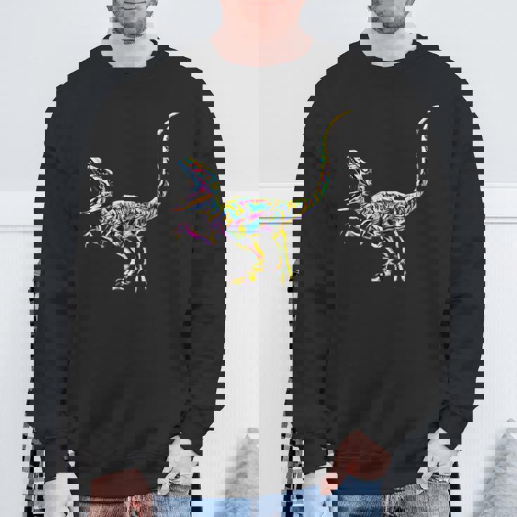 ヴェロキラプトル 肉食恐竜 恐竜 ディノサワ スウェットシャツ 高齢者への贈り物