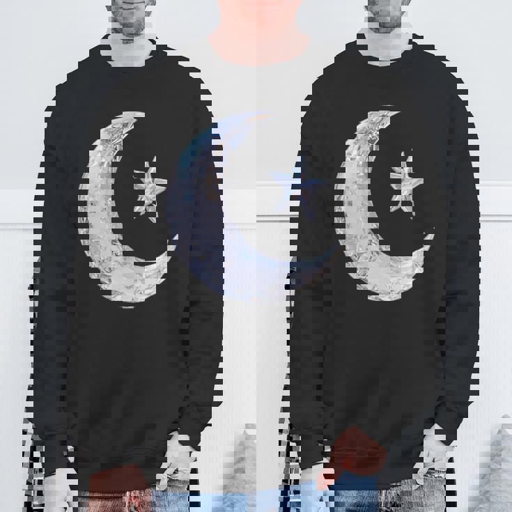 三日月と星 スウェットシャツ 高齢者への贈り物