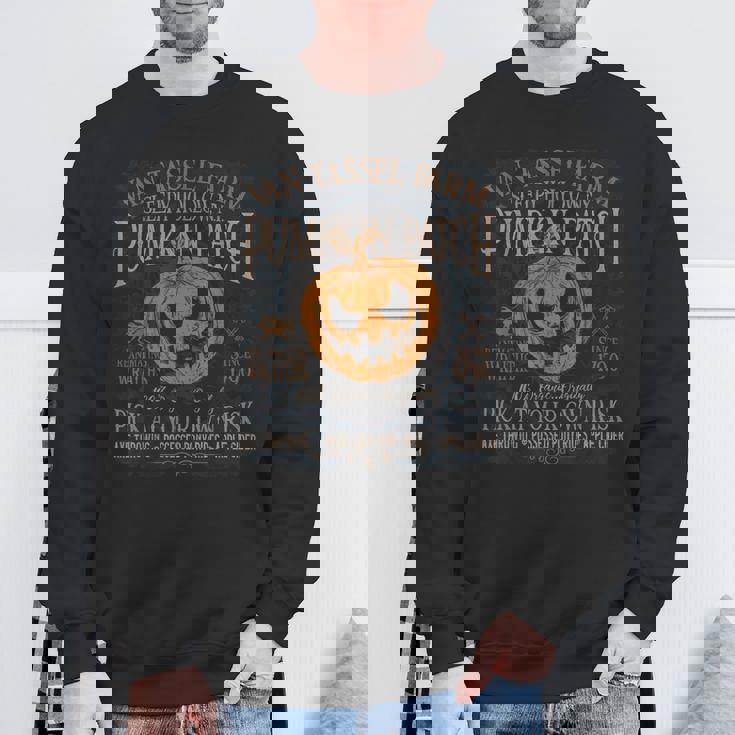 不気味なパンプキン パッチ スリーピー ホロウ ニューヨーク ハロウィン スウェットシャツ 高齢者への贈り物