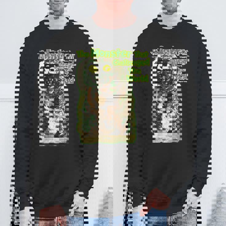 世界に挑んだヴィンテージクラシックホラーモンスター スウェットシャツ 高齢者への贈り物