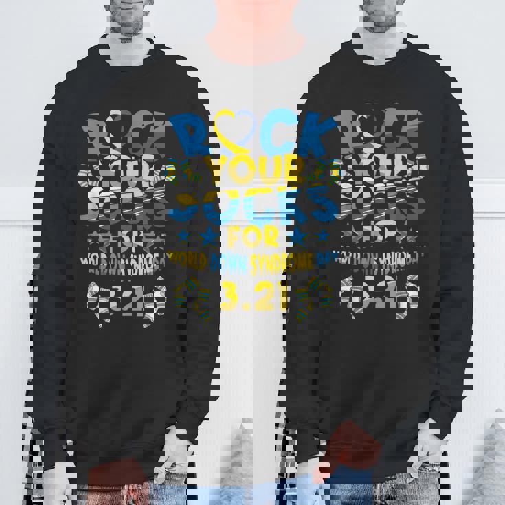 世界ダウン症デー321啓発に向けて、靴を履いて頑張ろう スウェットシャツ 高齢者への贈り物