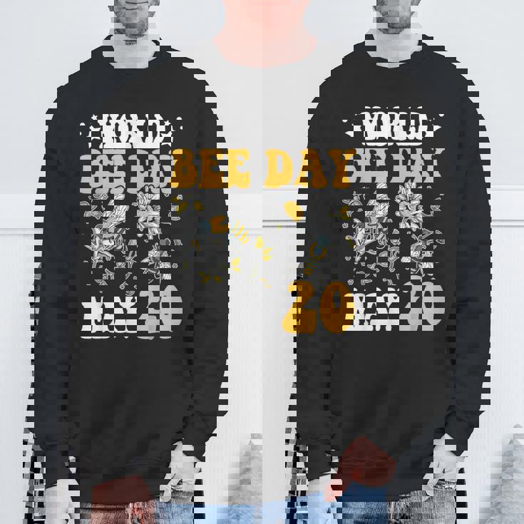 世界ミツバチの日 ミツバチ スウェットシャツ 高齢者への贈り物