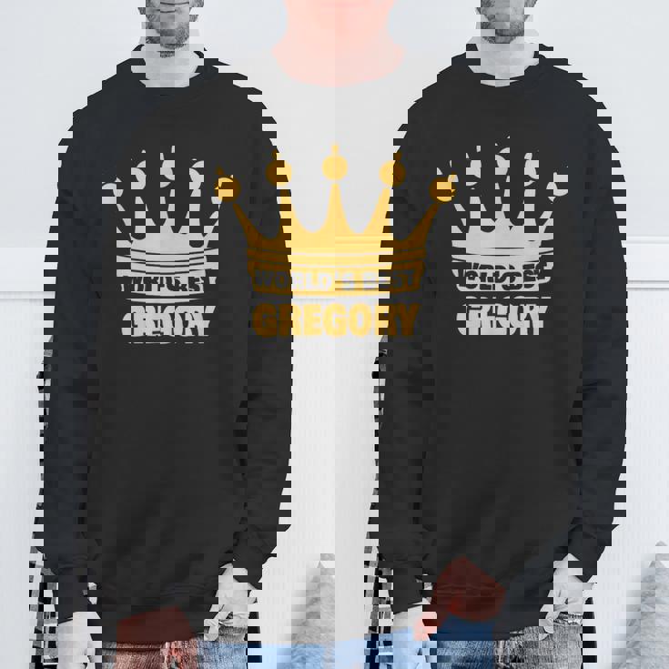 世界一のグレゴリー 面白い名前「グレゴリー」 スウェットシャツ 高齢者への贈り物