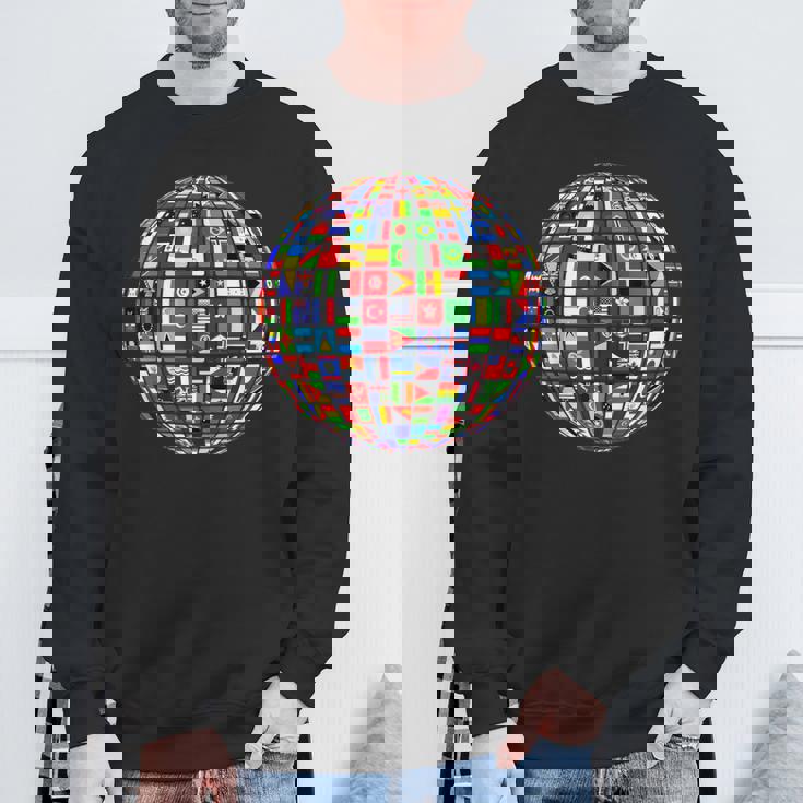 世界地図 世界地図 地球アトラス 世界の国旗 スウェットシャツ 高齢者への贈り物