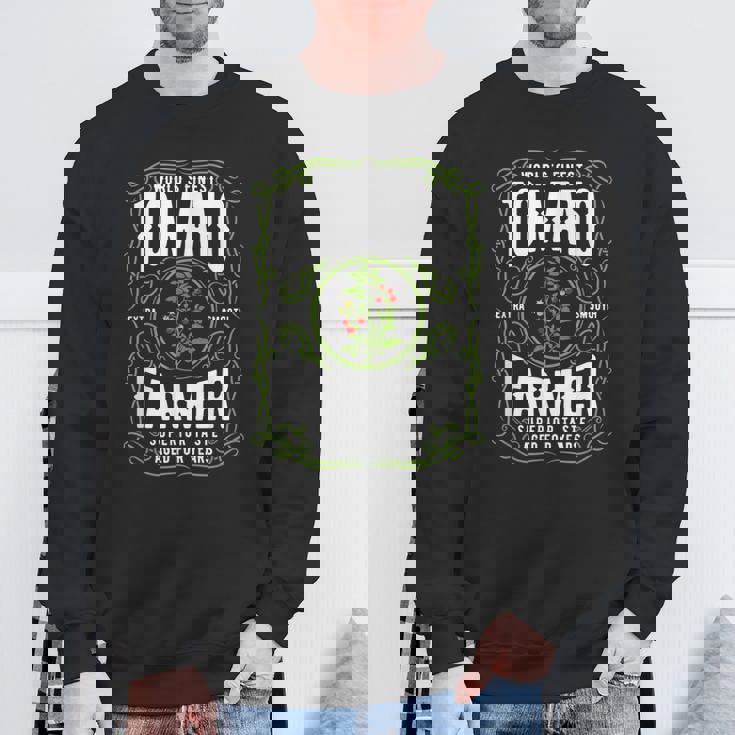 世界最高のトマト農家、面白いトマトガーデニング スウェットシャツ 高齢者への贈り物