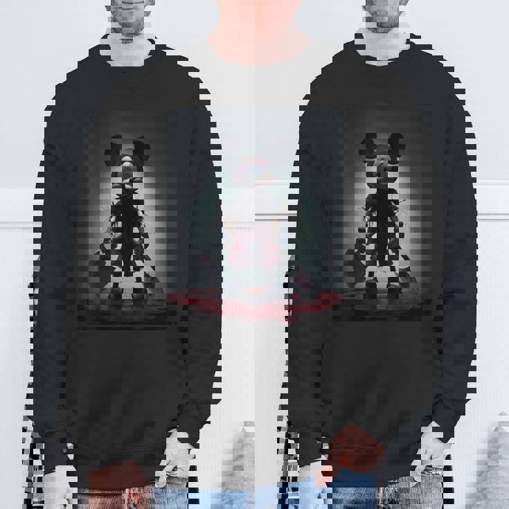 中世の武器 ミッキー怖いホラー スウェットシャツ 高齢者への贈り物