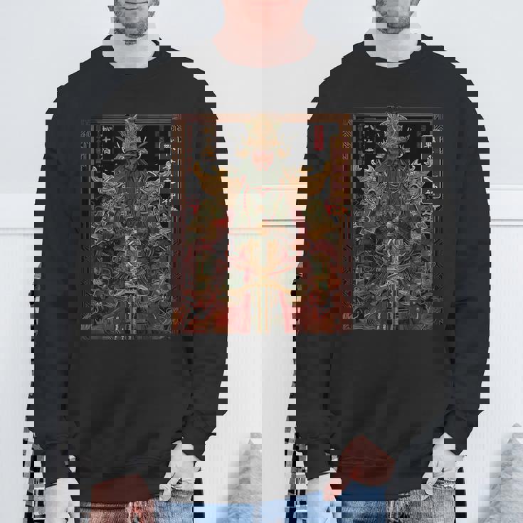 中国神主 関羽 神話 軍人 戦士 スウェットシャツ 高齢者への贈り物