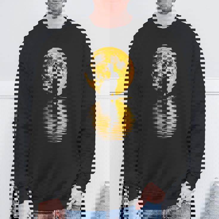 中秋節月 うさぎ シルエット 月餅 恋人 スウェットシャツ 高齢者への贈り物