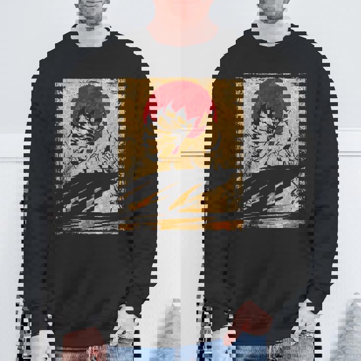 九尾の狐 日本のレトロアート スウェットシャツ 高齢者への贈り物