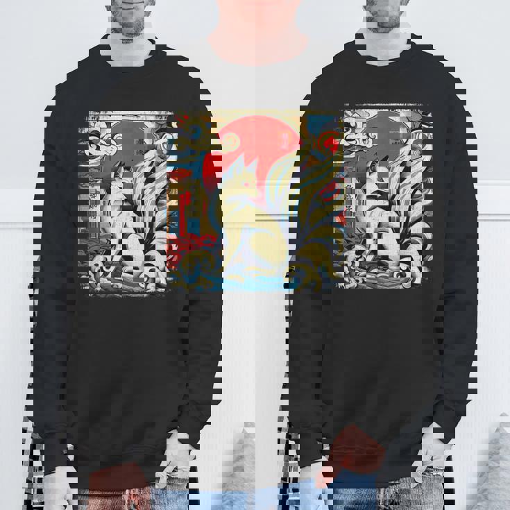 九尾狐 きつね スウェットシャツ 高齢者への贈り物