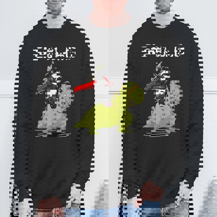 五十歩ひゃっほう恐竜 ネタ ことわざ ことわざのもじり ジョーク ギャグ ダジャレ ツッコミ おもしろ メンズ 半袖 スウェットシャツ 高齢者への贈り物