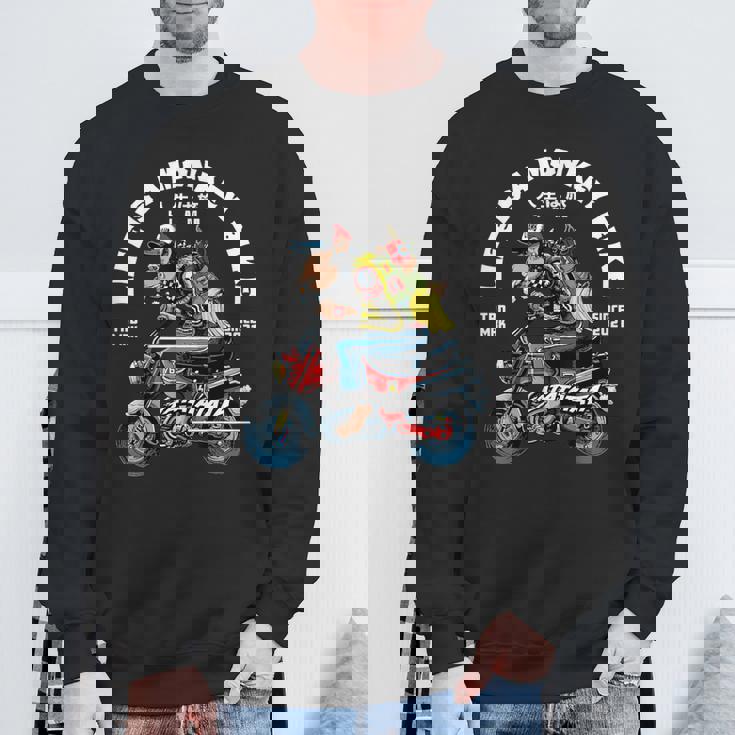 人生はモンキーバイク スウェットシャツ 高齢者への贈り物