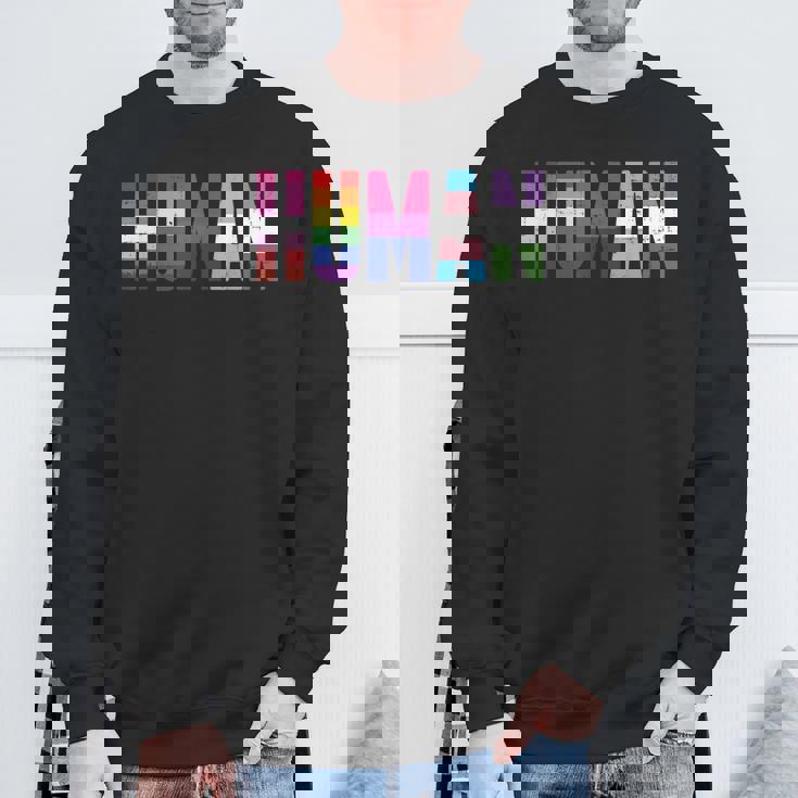 人間のlgbt レズビアン・ゲイ・バイセクシャル トランスジェンダー ジェンダークィア ギフト スウェットシャツ 高齢者への贈り物