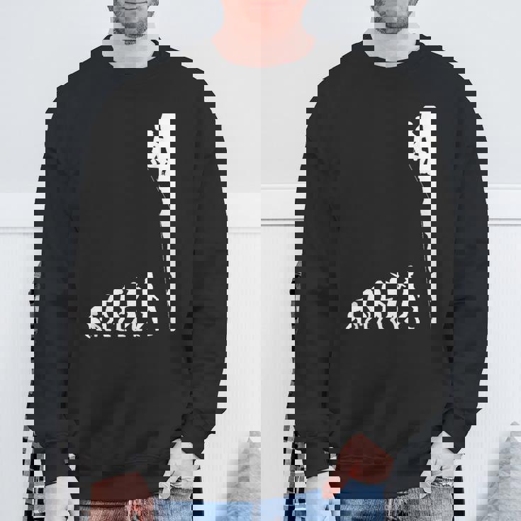 人類の進化 ロッククライミング エイドクライミング フリークライミング アルパインクライミング 登攀 登山 ボルダリング スウェットシャツ 高齢者への贈り物