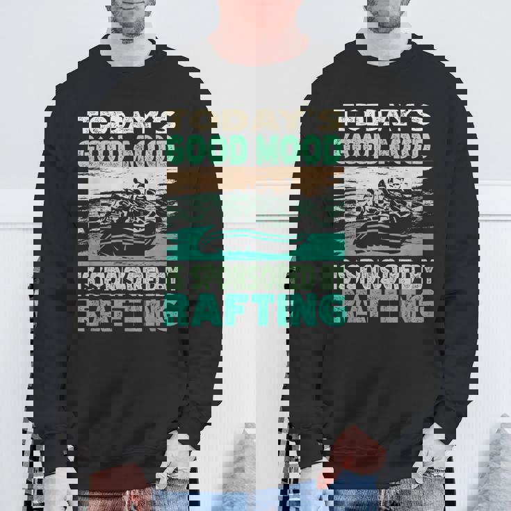 今日のいい気分はラフティングがスポンサー スウェットシャツ 高齢者への贈り物