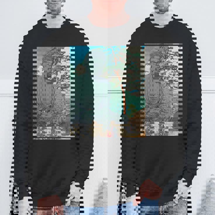 仏 大仏像 仏教 禅 瞑想 スウェットシャツ 高齢者への贈り物