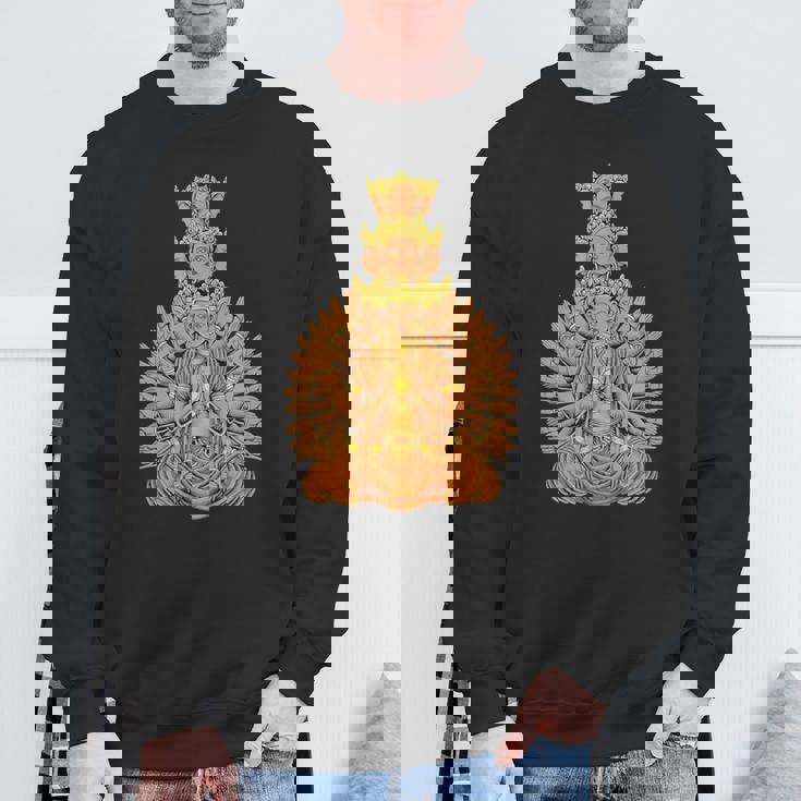 仏教 観音菩薩 スウェットシャツ 高齢者への贈り物