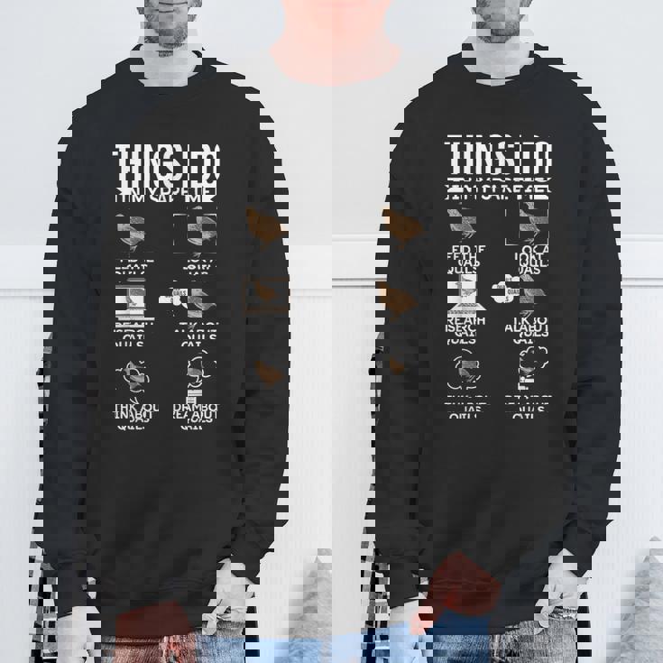 余暇にやること ウズラの鳥狩り ウズラ スウェットシャツ 高齢者への贈り物