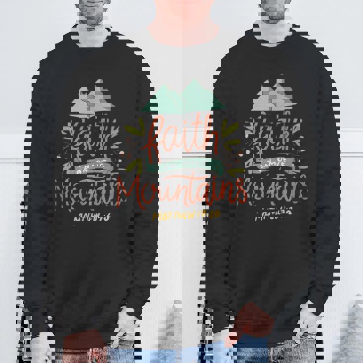 信仰 山を動かす 聖書教会 イエス・キリスト スウェットシャツ 高齢者への贈り物