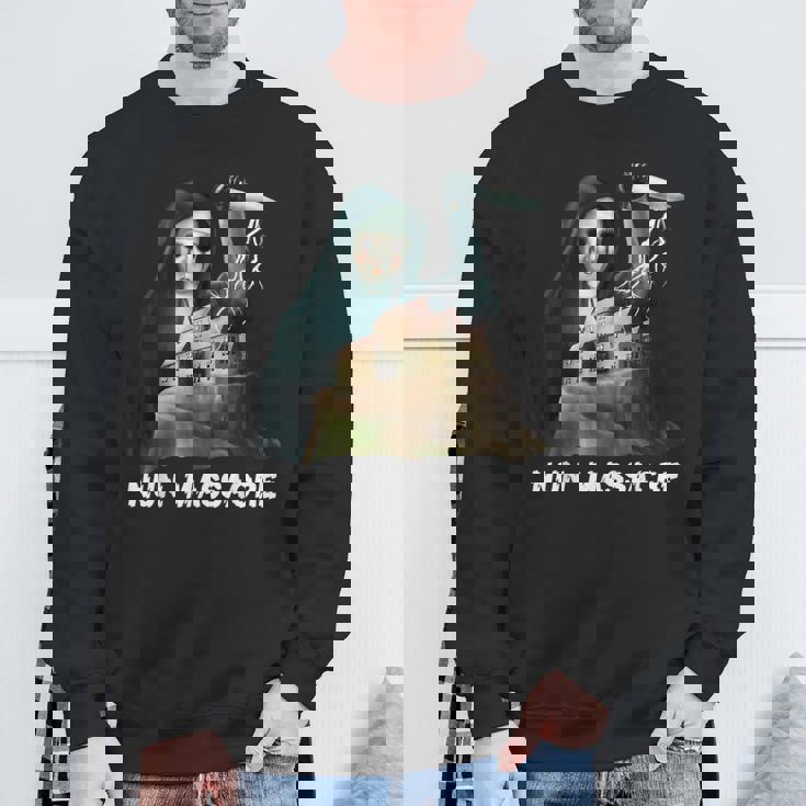 修道女虐殺サバイバルホラーゲームマニアック スウェットシャツ 高齢者への贈り物