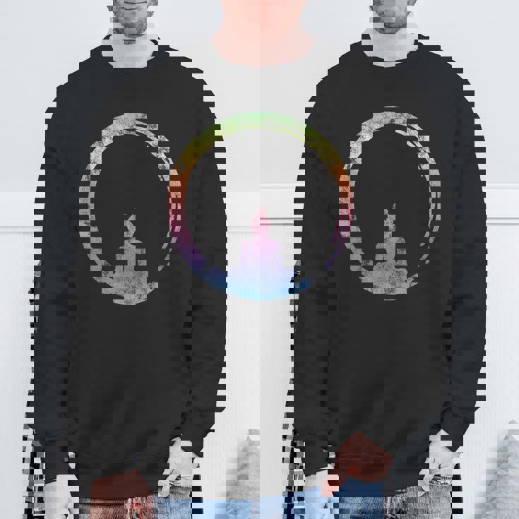 円宗 禅 円 仏 瞑想 日本 書道 ヨガ スウェットシャツ 高齢者への贈り物