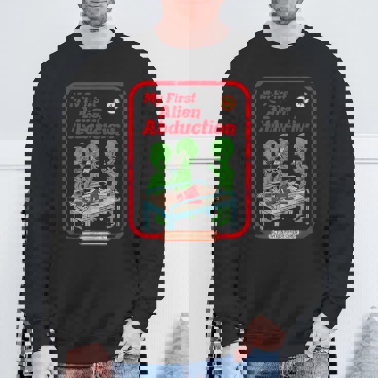 初めてのエイリアンアブダクション ヴィンテージチャイルドゲーム ホラーゴスパンク スウェットシャツ 高齢者への贈り物