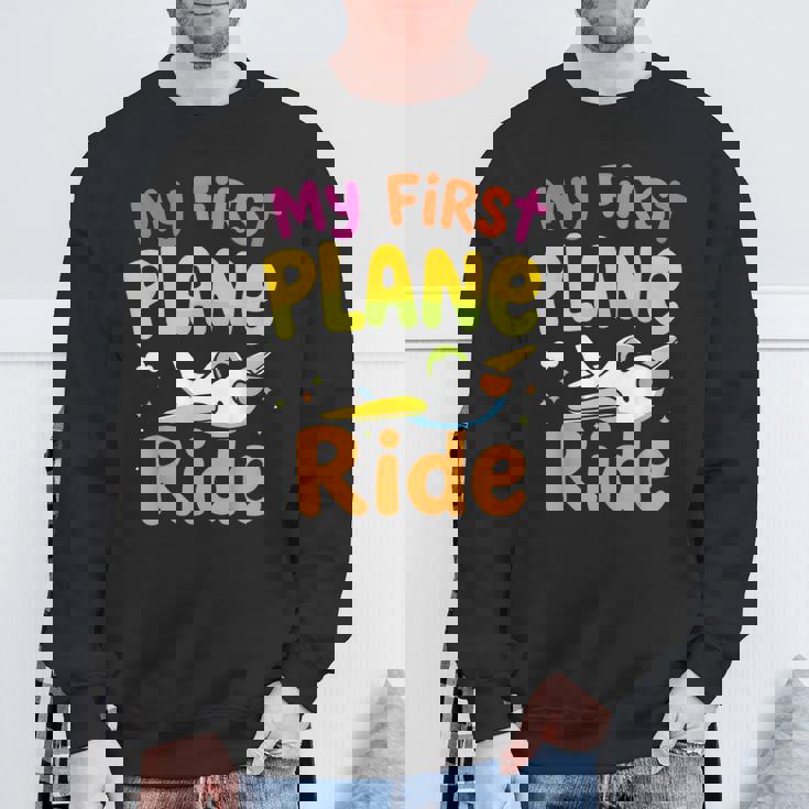 初めてのフライトmy First Plane Ride スウェットシャツ 高齢者への贈り物