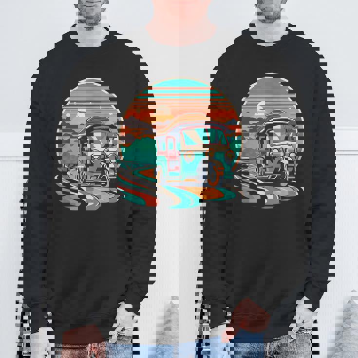 前景にアジアのトゥクトゥク スウェットシャツ 高齢者への贈り物