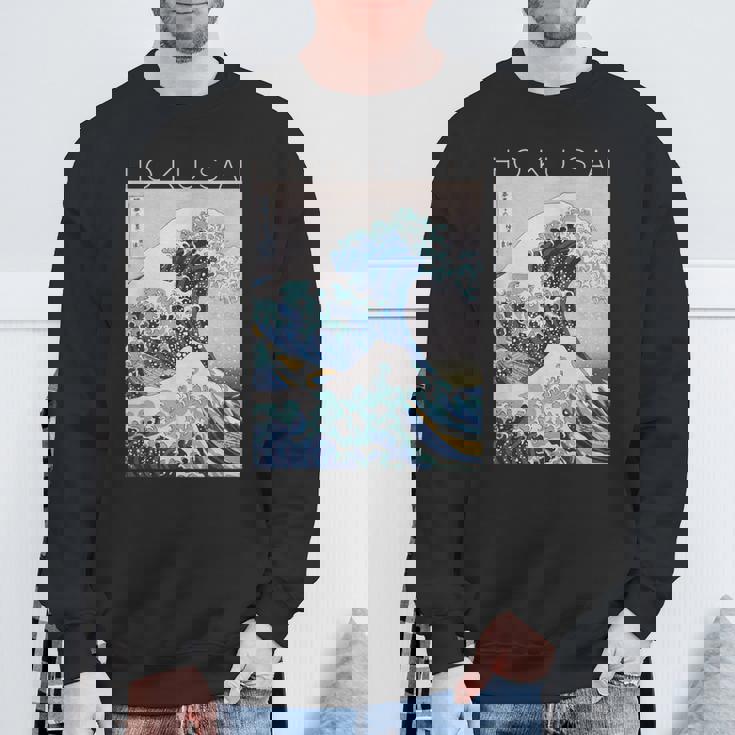 北斎 神奈川沖大波 アーティストのために スウェットシャツ 高齢者への贈り物