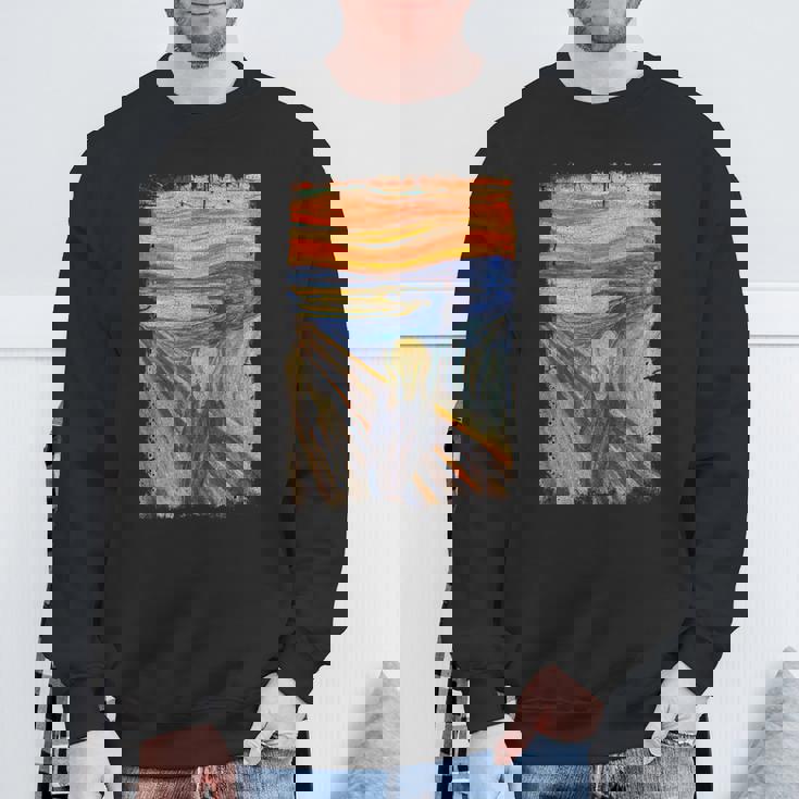 叫びの画家 ムンクの名画 スウェットシャツ 高齢者への贈り物