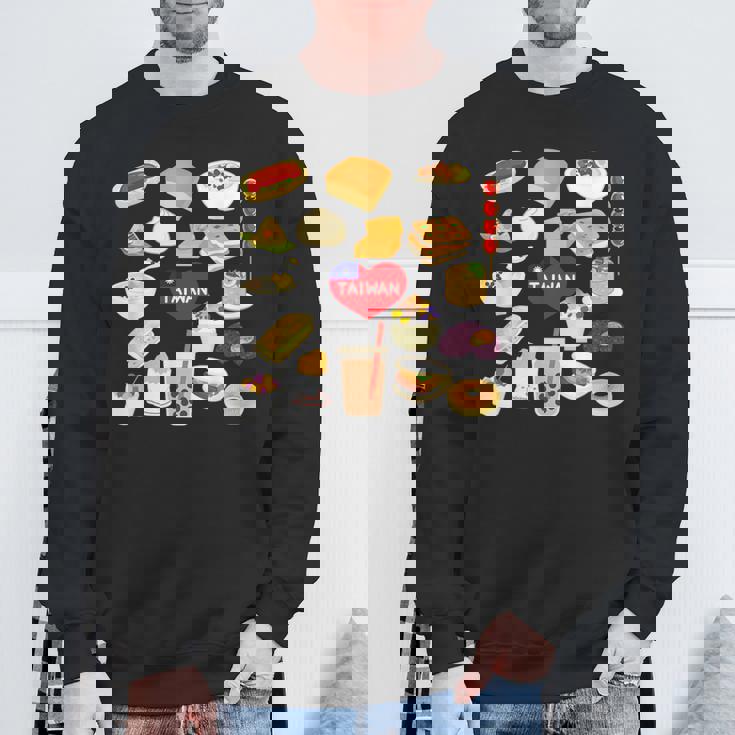 台湾の味 グルメ 国旗 ローカルフード スウェットシャツ 高齢者への贈り物