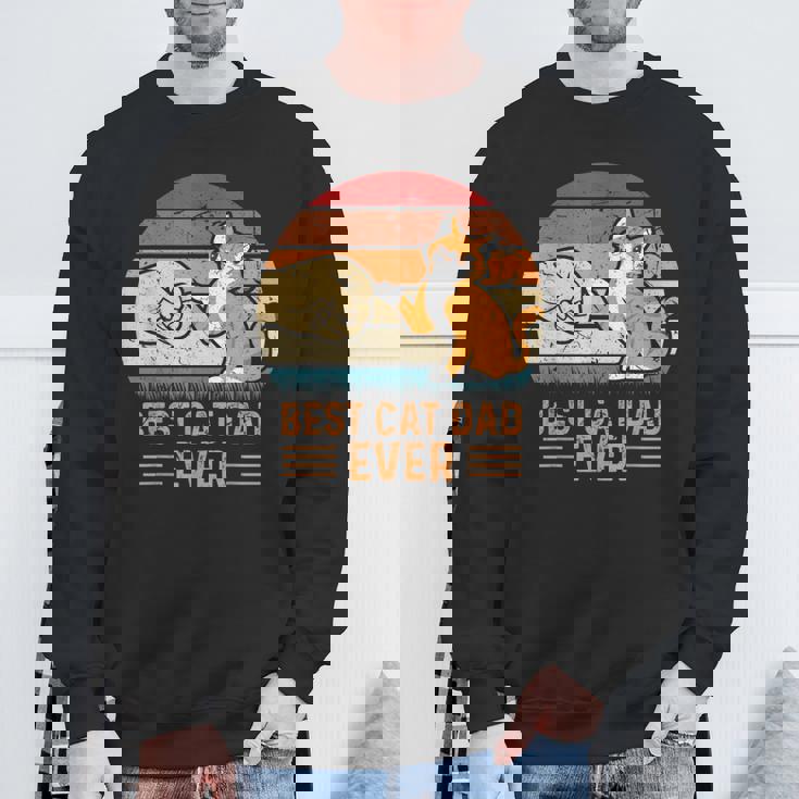 史上最高の猫のお父さん スウェットシャツ 高齢者への贈り物