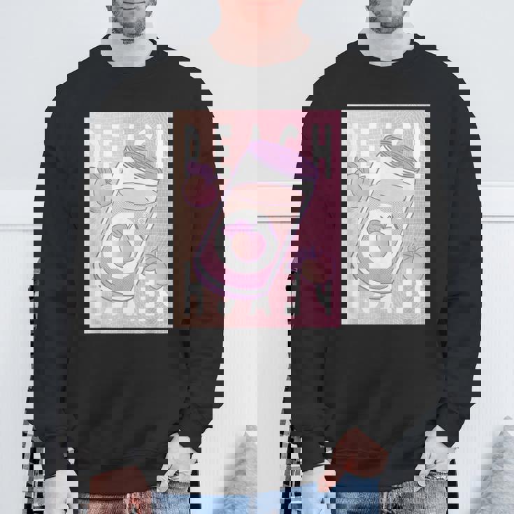 和桃アルコールソフトドリンク 桃 スウェットシャツ 高齢者への贈り物