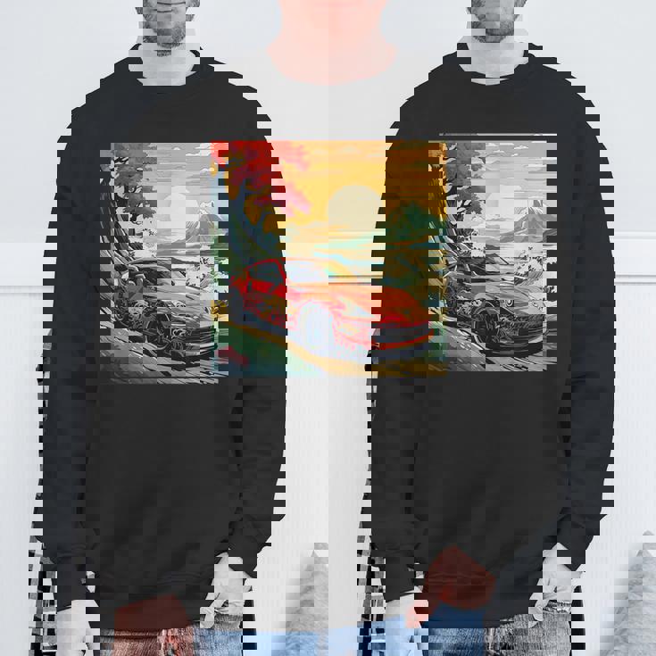 和風370z車 スウェットシャツ 高齢者への贈り物