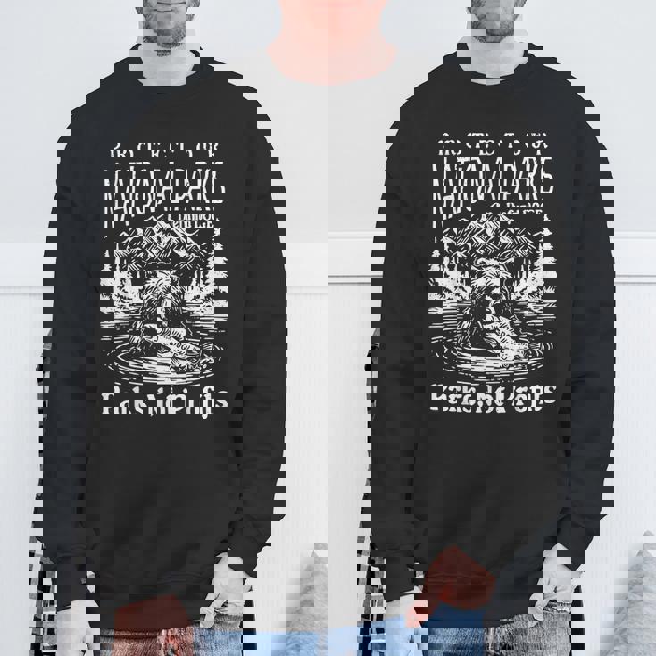 国立公園を守る ドージェ公園は利益ではない スウェットシャツ 高齢者への贈り物