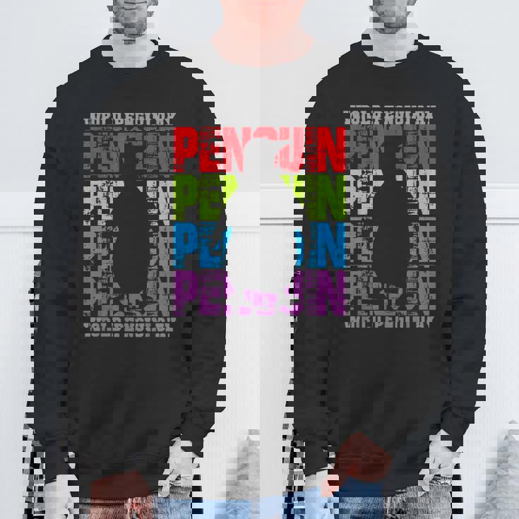 国際世界ペンギンデー スウェットシャツ 高齢者への贈り物