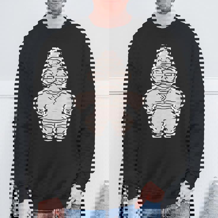 土偶 どぐう【ゆるフレンズ】遮光器土偶 歴史土器 イラスト スウェットシャツ 高齢者への贈り物