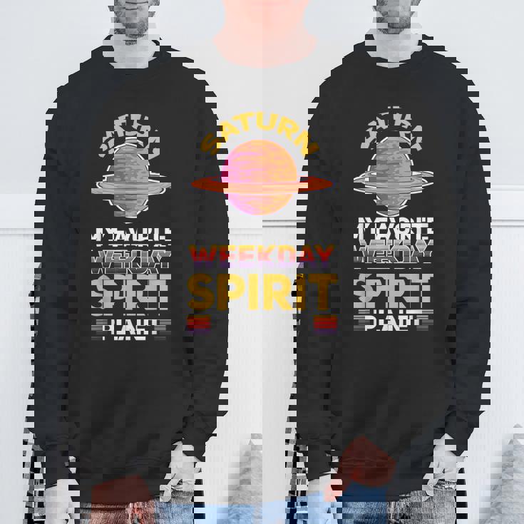 土星 惑星 土星の環 Weekday スウェットシャツ 高齢者への贈り物