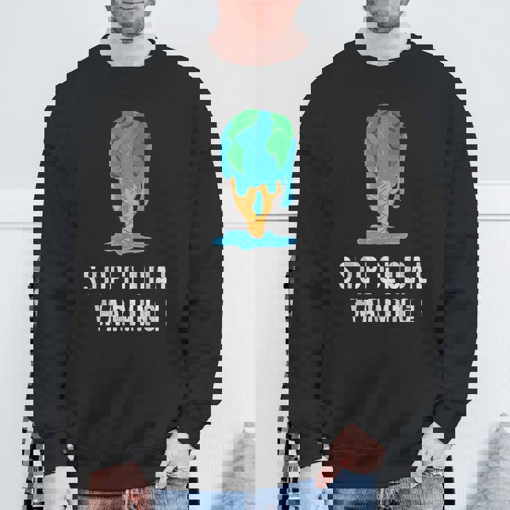 地球温暖化を止める アースデイ 地球 気候保護 地球温暖化 スウェットシャツ 高齢者への贈り物