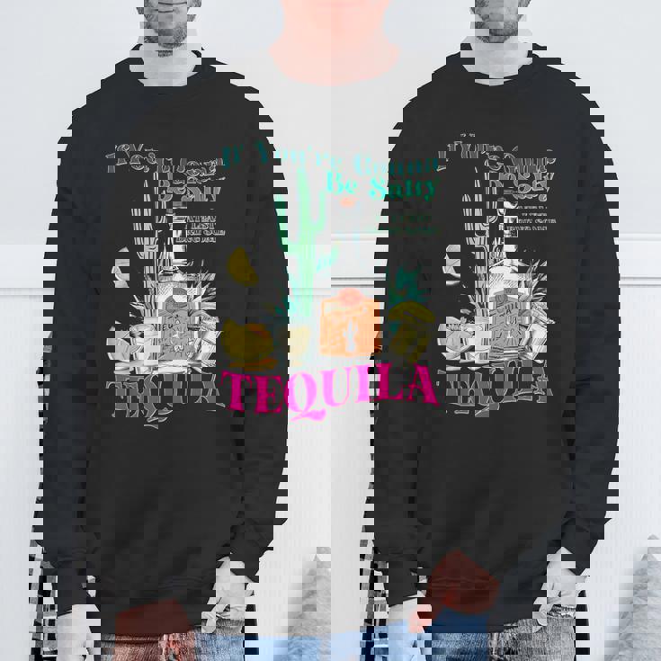 塩辛くなるならテキーラのサマーパーティーを持ってきて スウェットシャツ 高齢者への贈り物