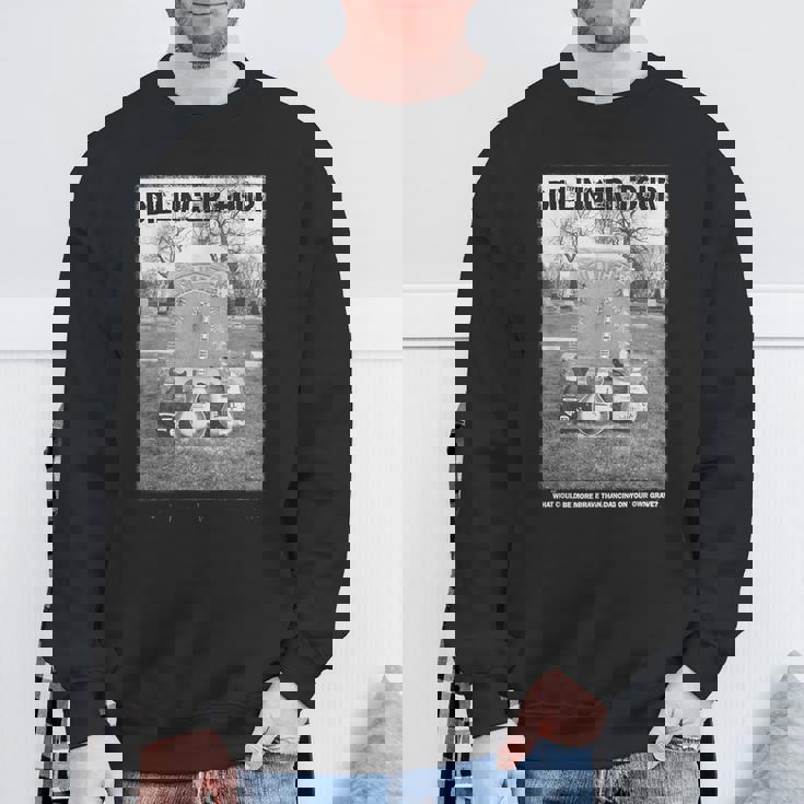 墓石のデザイン。 スウェットシャツ 高齢者への贈り物